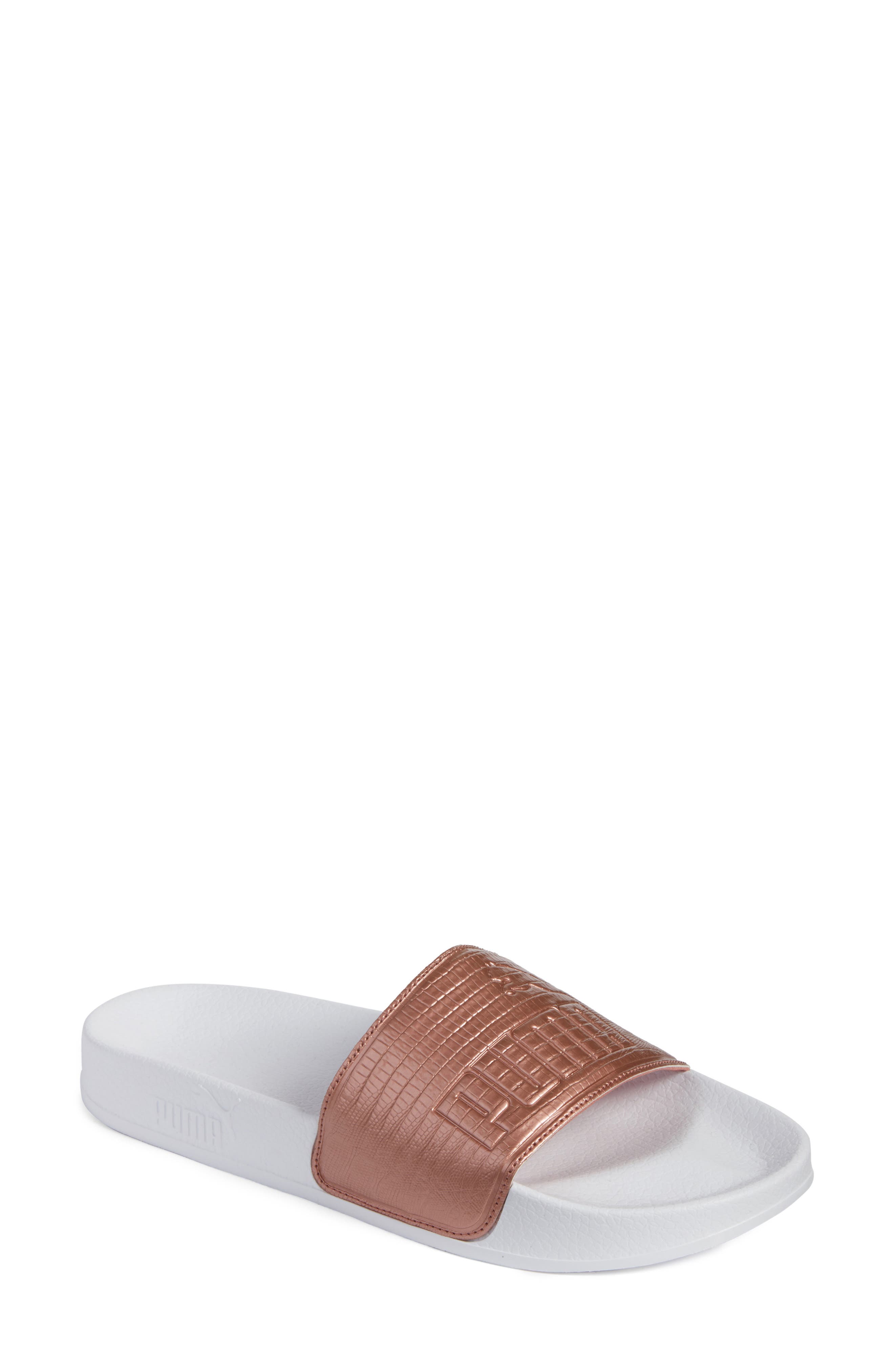 puma brown sandals