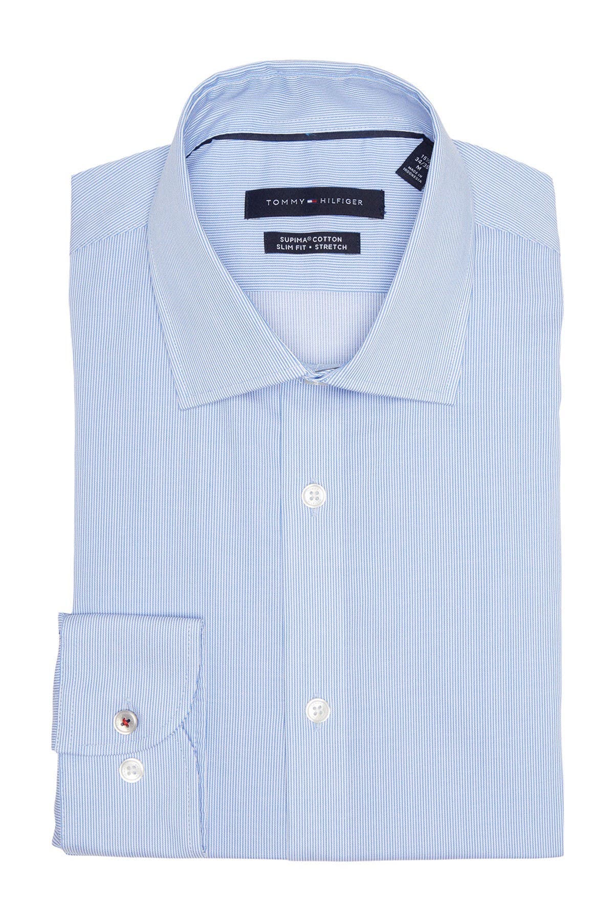 tommy hilfiger long sleeve slim fit
