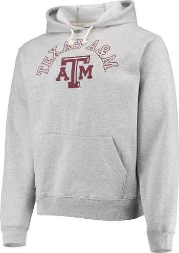 LEAGUE COLLEGIATE WEAR Men's League Collegiate Wear Heathered Gray Texas A&M  Aggies Seal Neuvo Essential Fleece Pullover Hoodie