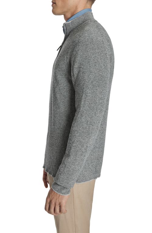 Jack Victor Daulac Quarter Zip Pullover In Charcoal
