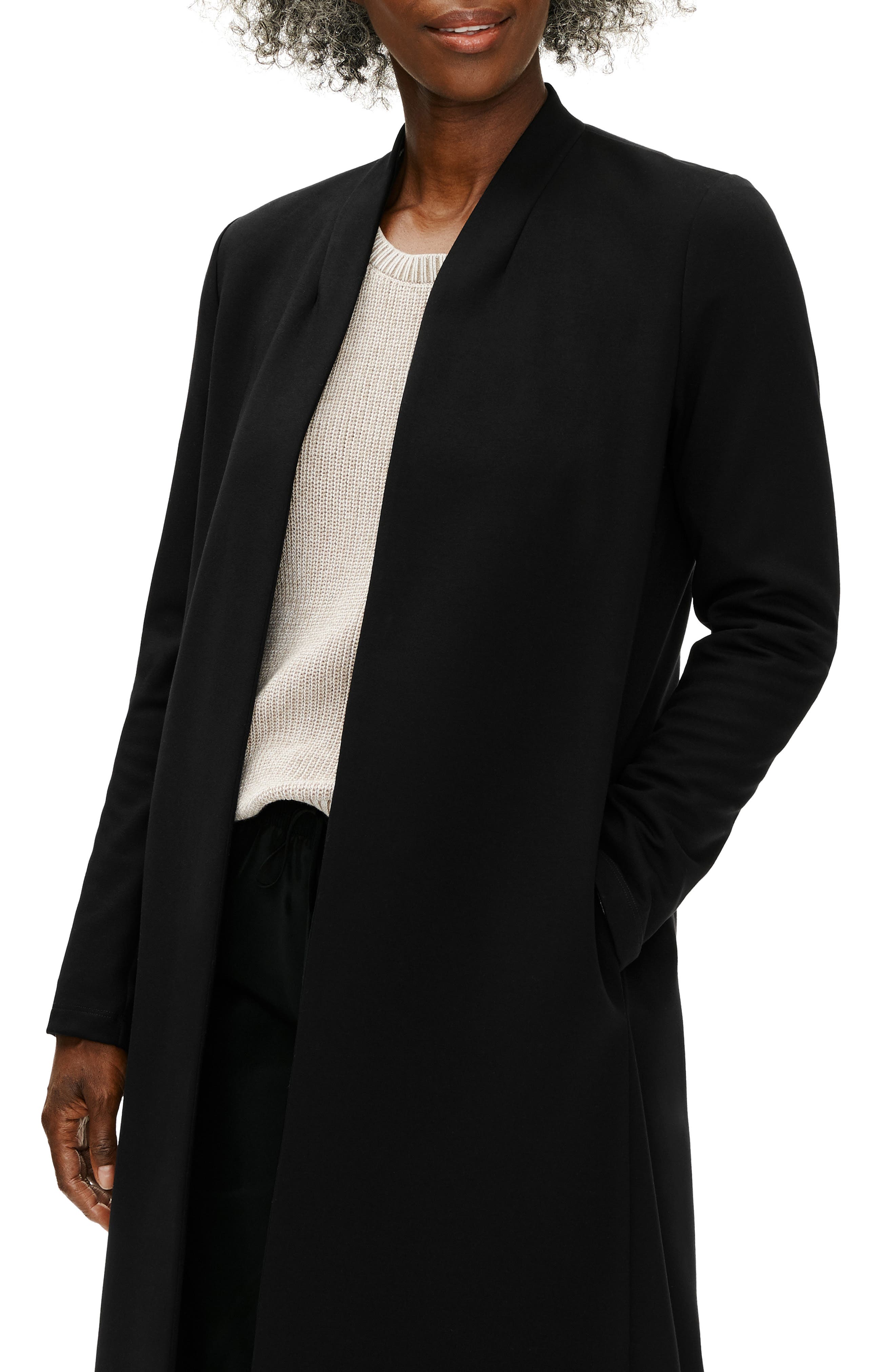 eileen fisher long jacket