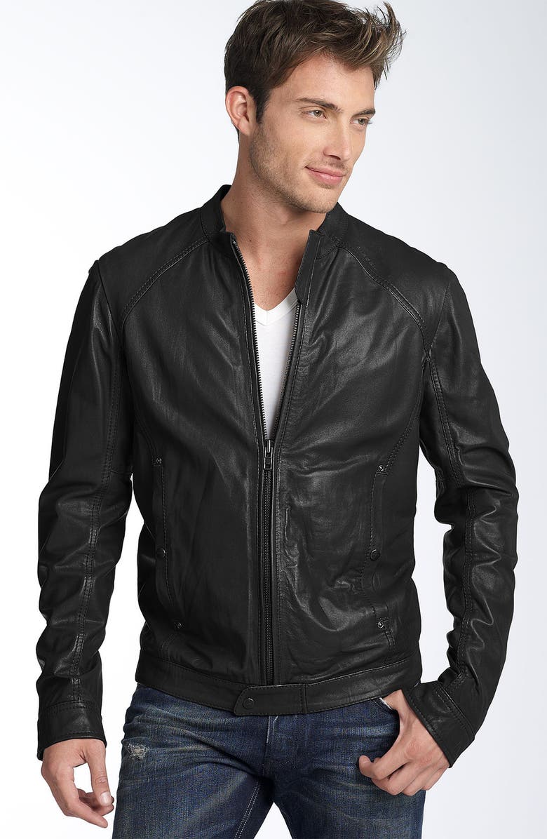 DIESEL® 'Lade' Leather Moto Jacket | Nordstrom