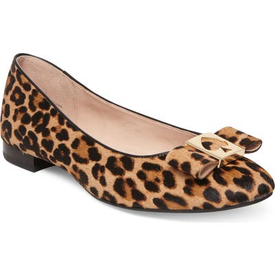 Kate Spade New York Maline Genuine Calf Hair Ballet Flat, Brown