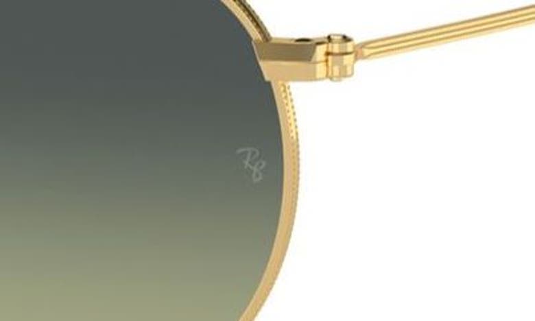 Ray Ban Ray-ban Icons 50mm Round Metal Sunglasses In Green