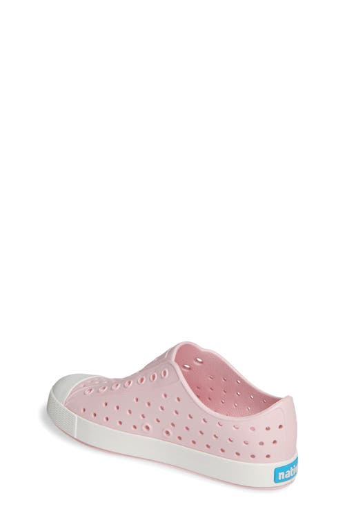 Native Shoes Jefferson Sugarlite Water Resistant Sneaker In Milk Pink/shell White