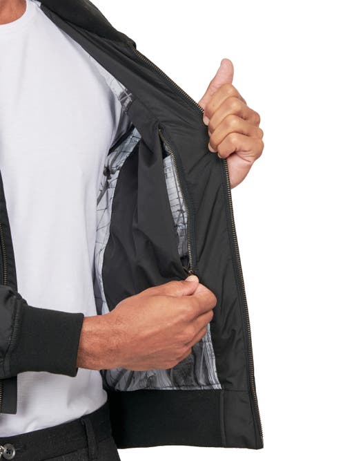 Brooklyn Brigade Solid Reversible Bomber Jacket In Black