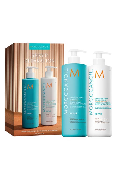 MOROCCANOIL Moisture Repair Shampoo & Conditioner Set (Limited Edition) USD $100 Value