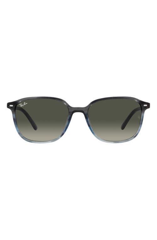 Ray-Ban Leonard 55mm Gradient Square Sunglasses in Grey Flash at Nordstrom