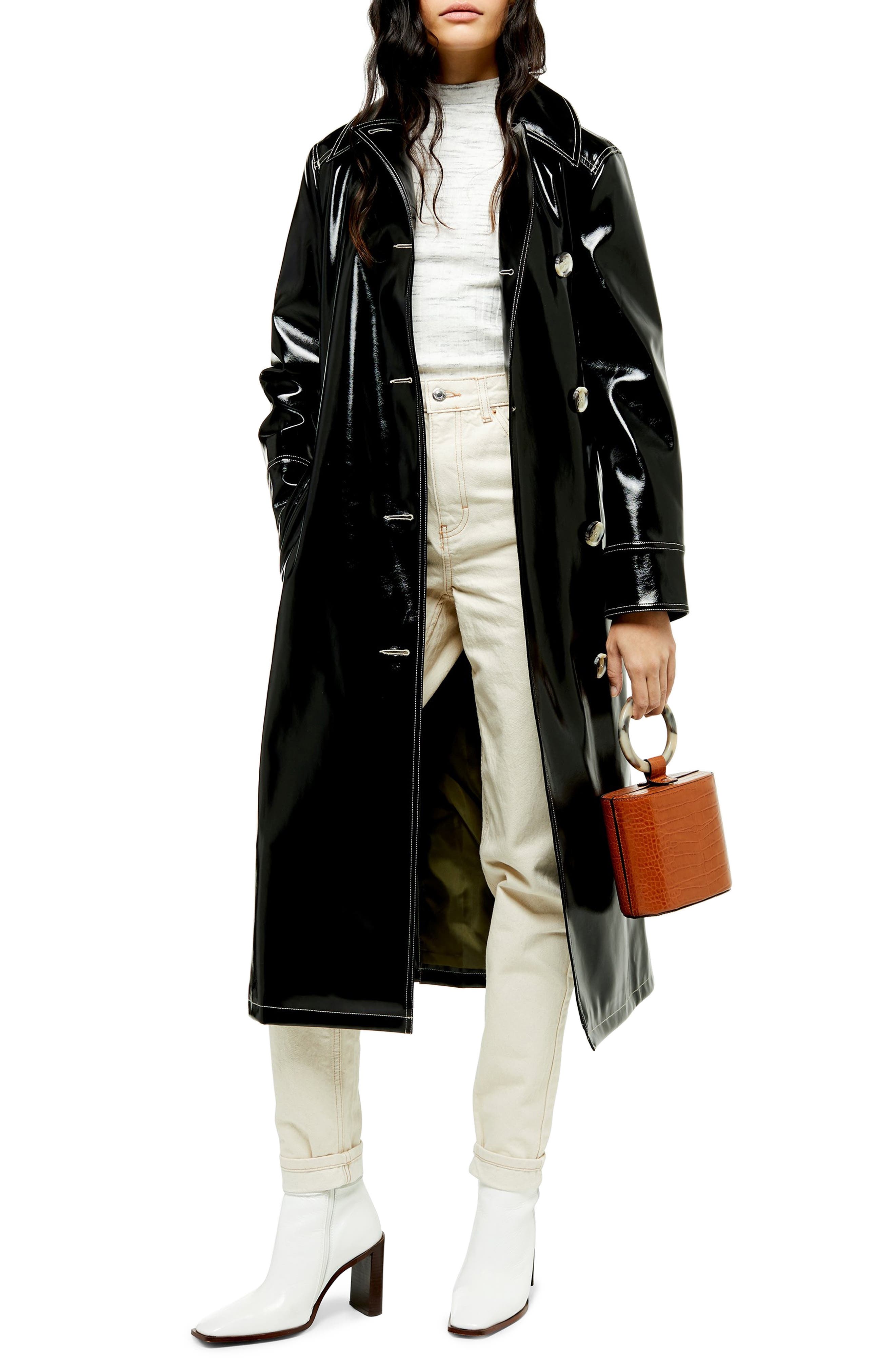 burberry vinyl trench coat