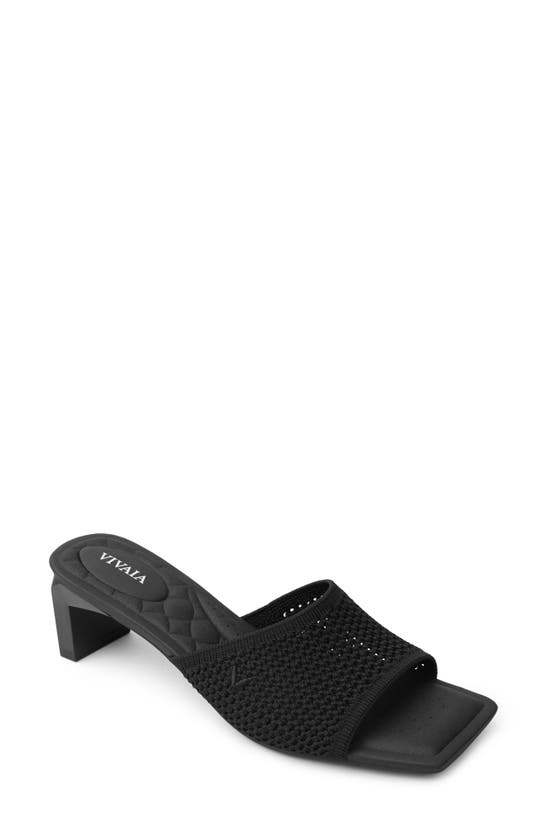 Shop Vivaia Juliet Pro Slide Sandal In Black Mesh
