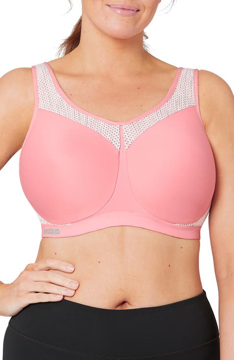 High Impact Underwire Sports Bra Pink Blush Print  Sports bra, Plus size sports  bras, Seamless sports bra