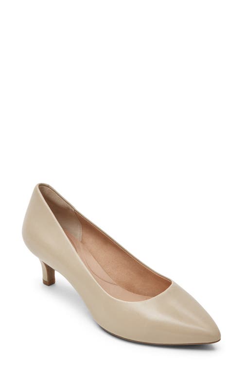 Rockport Total Motion Kalila Kitten Heel Pump Humus Leather at Nordstrom,