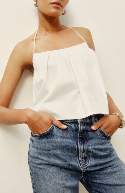 Reformation Addy Halter Top White at Nordstrom,