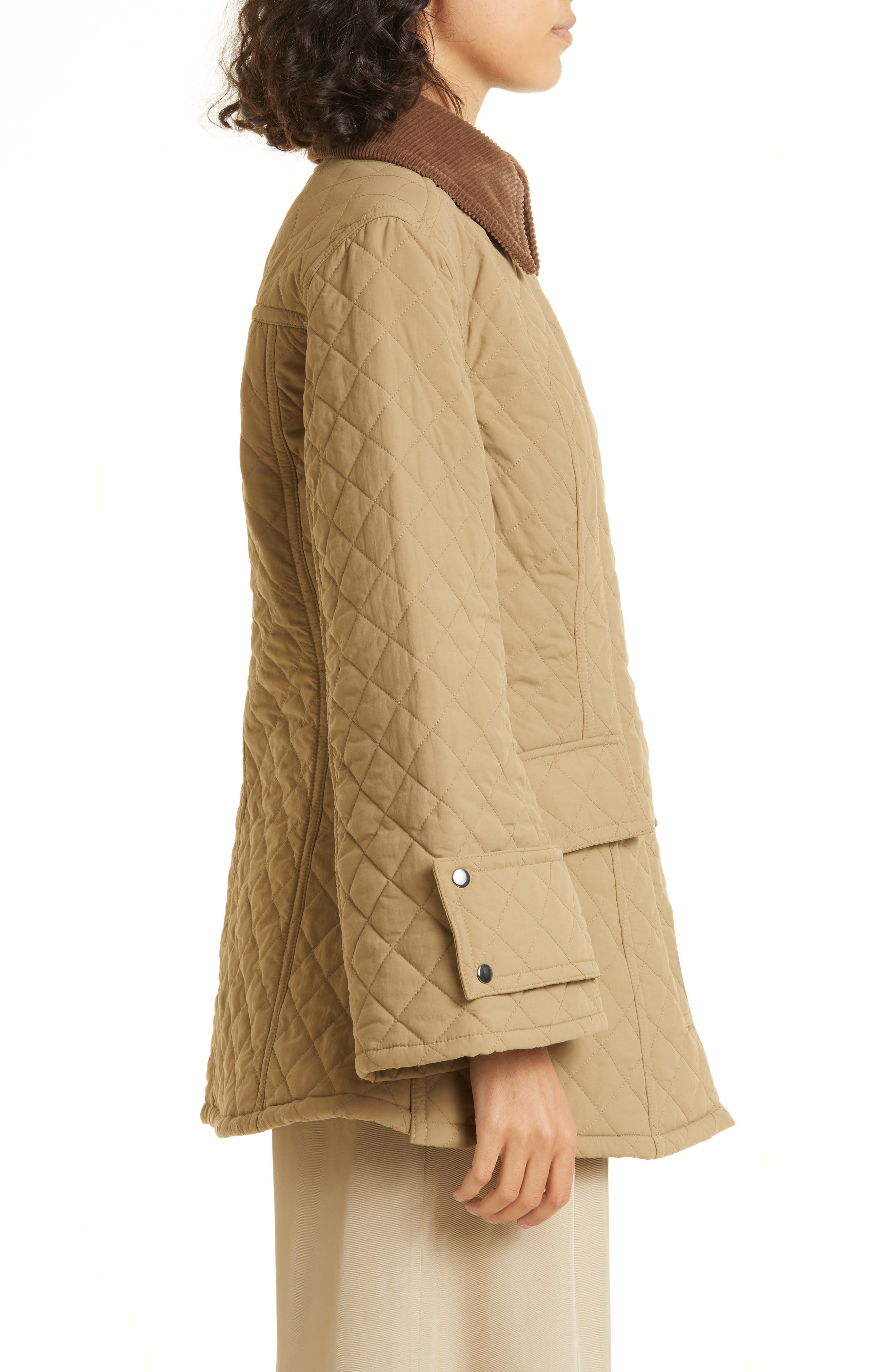 BY MALENE BIRGER Wivi Quilted Jacket in Elmwood Beige Smart Closet