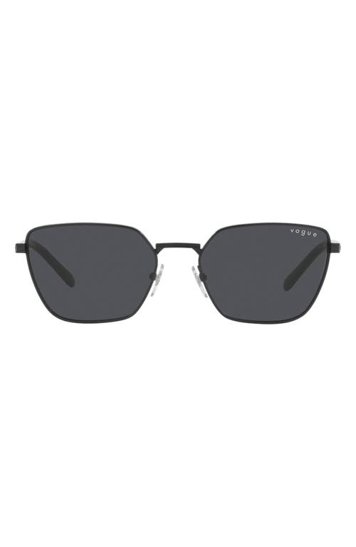 VOGUE 53mm Rectangular Sunglasses in Black