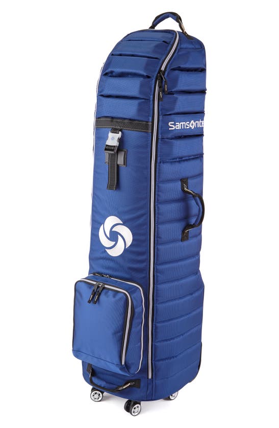 Shop Samsonite Quilted Spinner Deluxe Travel Golf Bag In Navy