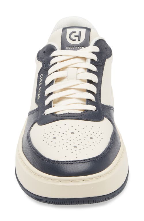 Shop Cole Haan Grandpro Crossover Sneaker In Ivory/blueberry