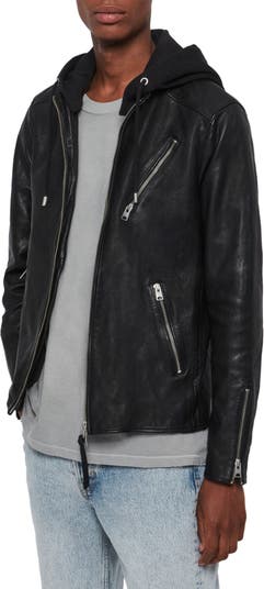 Harwood Hooded Leather Jacket