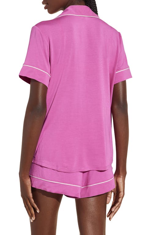 Eberjey Gisele Stretch-tencel Modal Pajama Set In Italian Rose/ivory