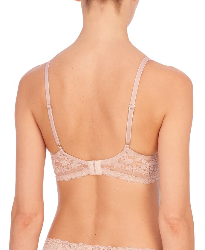 Shop Natori Feathers Luxe Plunge T-shirt Bra In Lt. Mocha