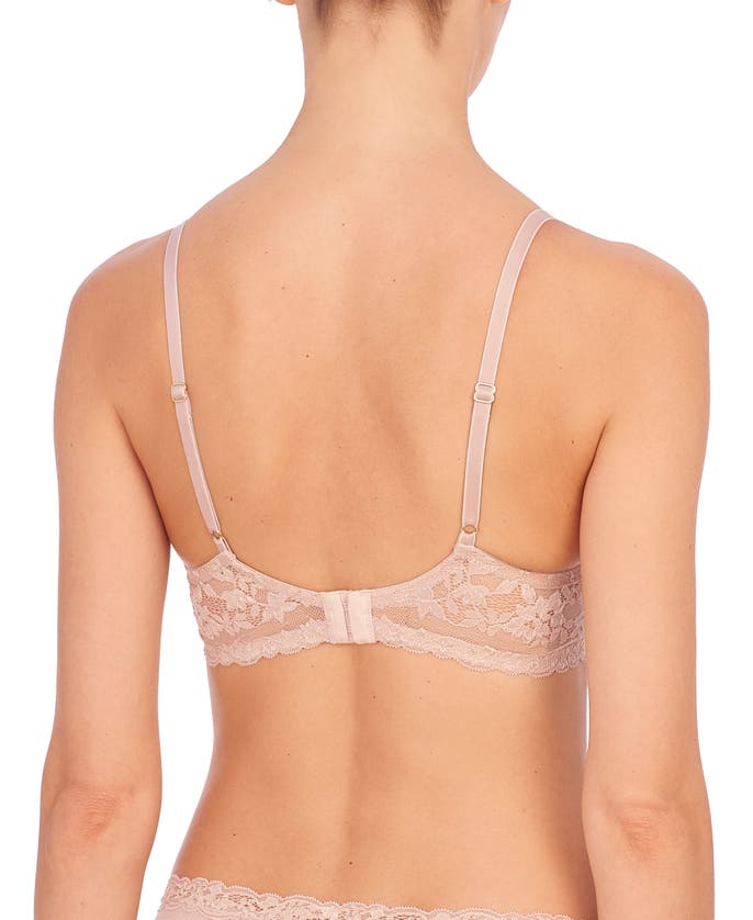 Natori Feathers Luxe Plunge T-shirt Bra In Lt. Mocha