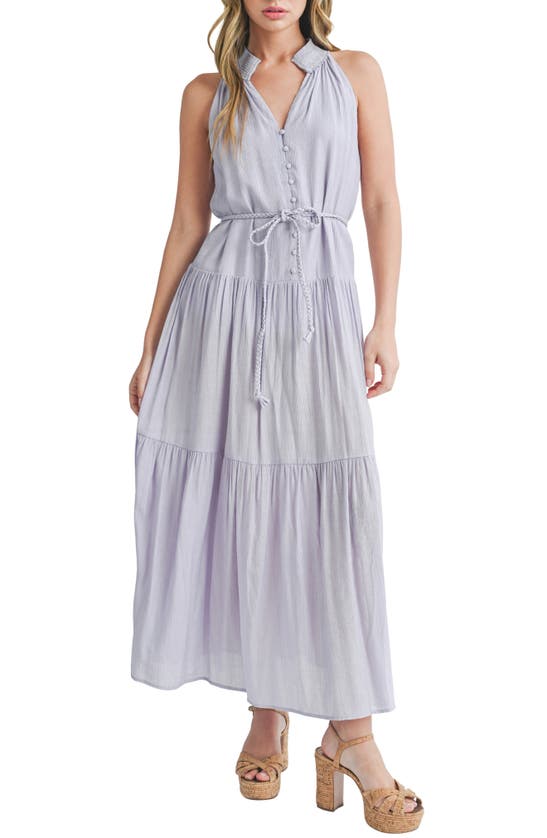 Shop Mila Mae Tiered Maxi Dress In Lavender