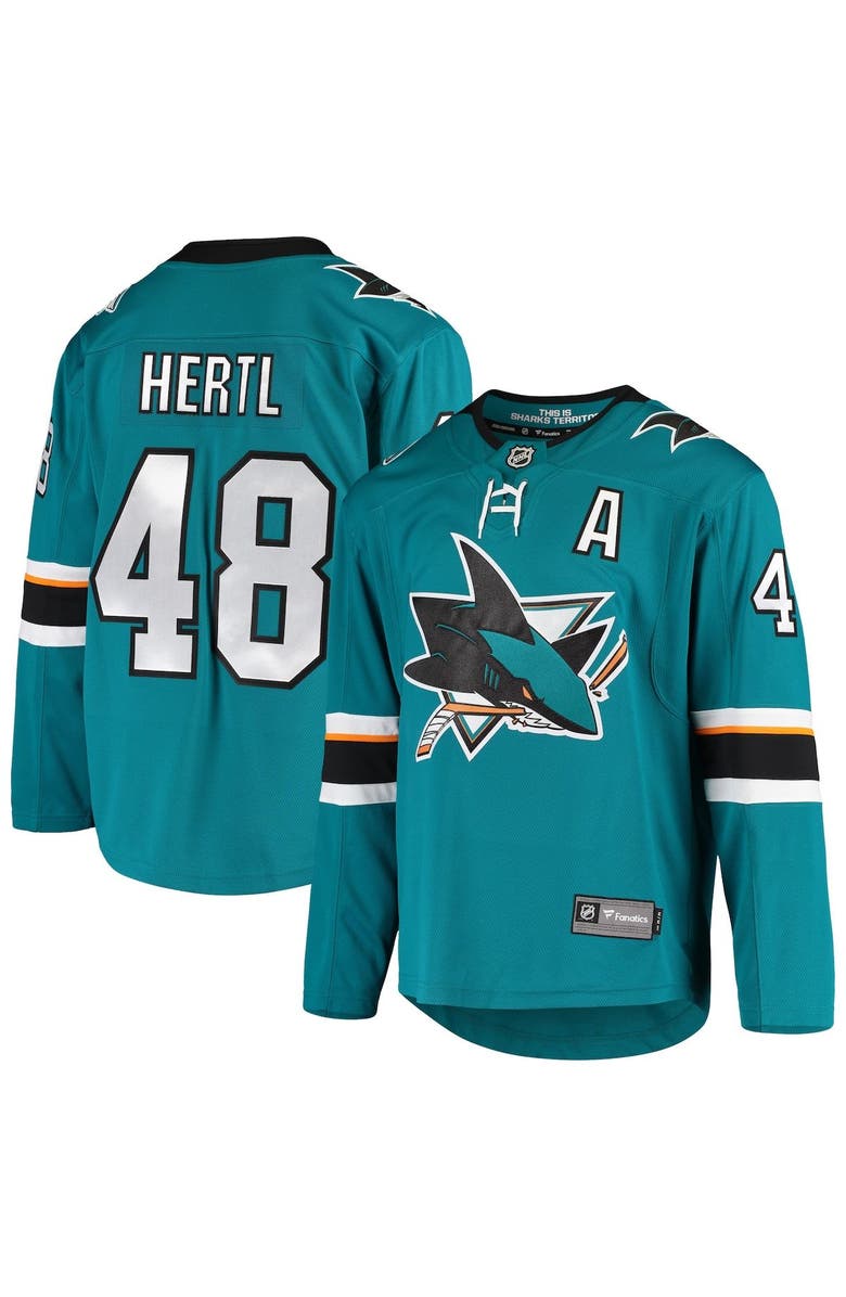 FANATICS Men's Fanatics Branded Tomas Hertl Teal San Jose Sharks Team Home Breakaway Jersey | Nordstrom