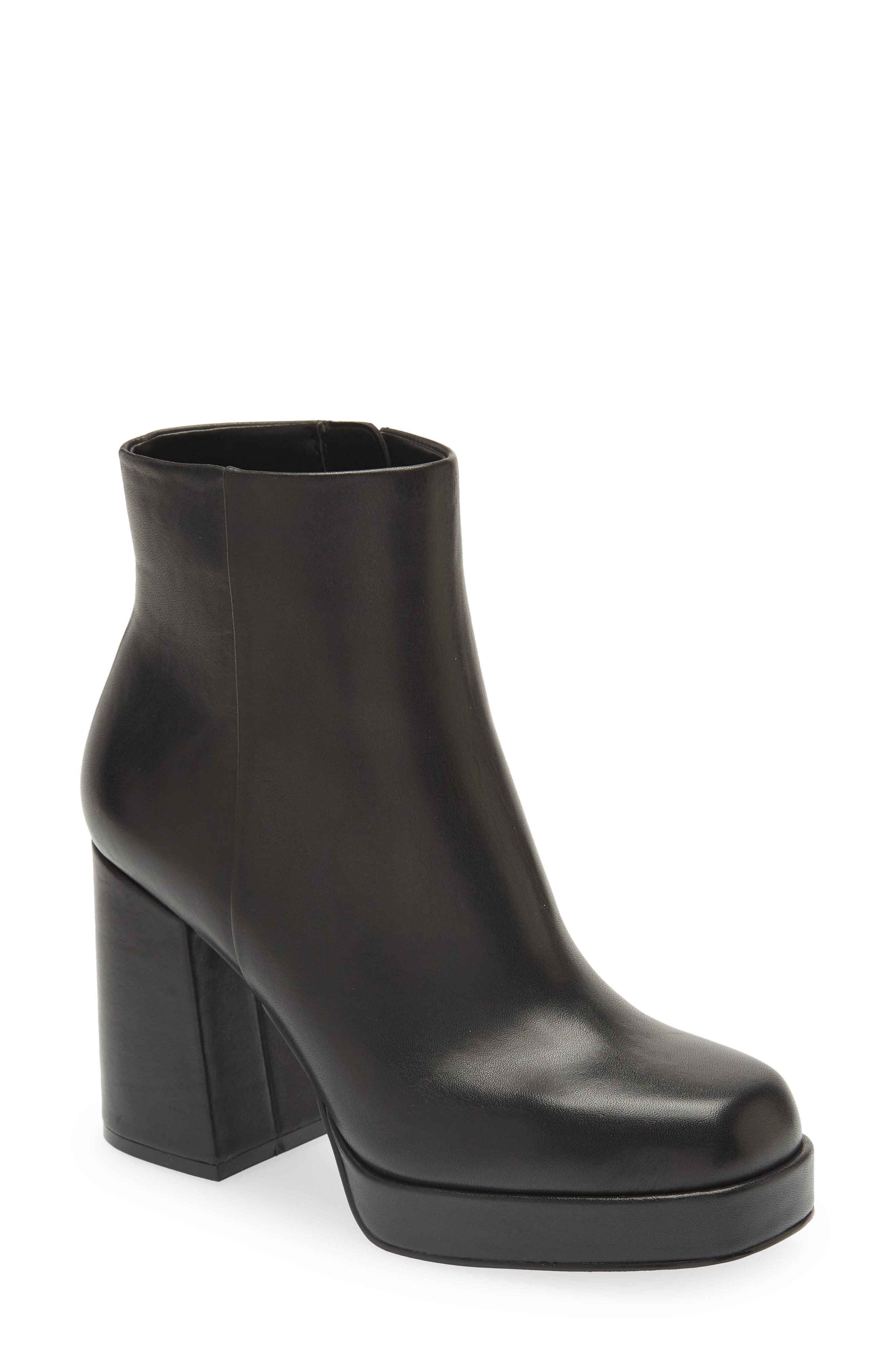 steve madden block heel booties