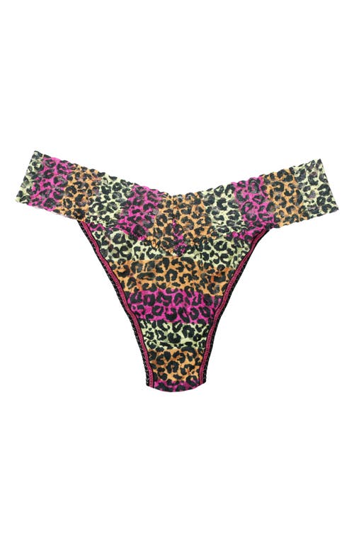 Shop Hanky Panky Print Original Rise Thong In Its Electric