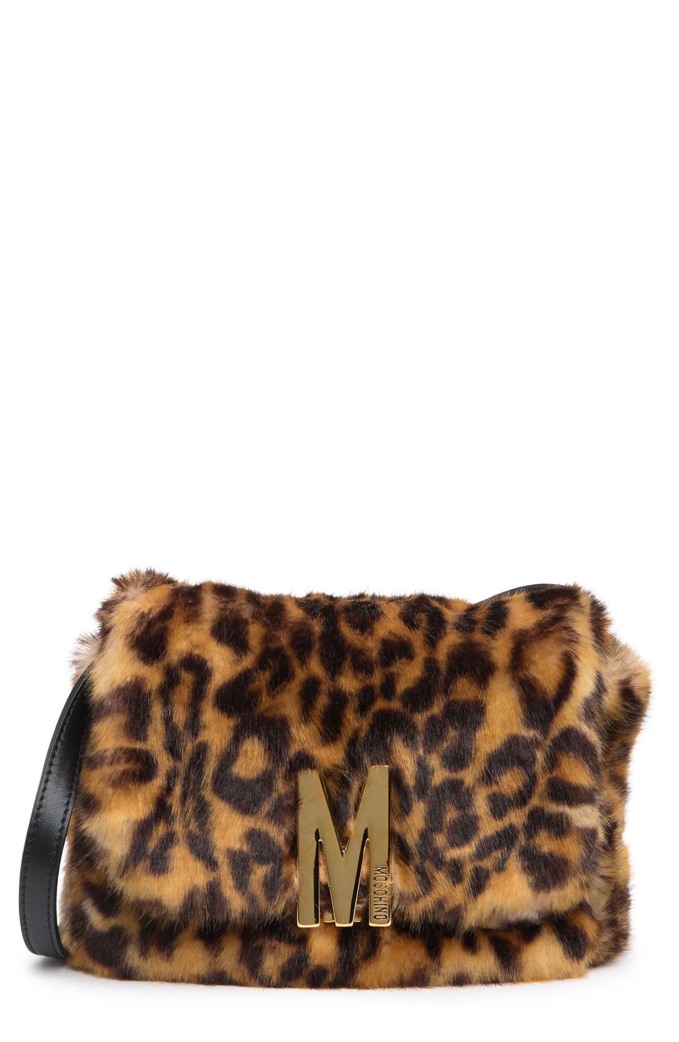 leopard fur purse