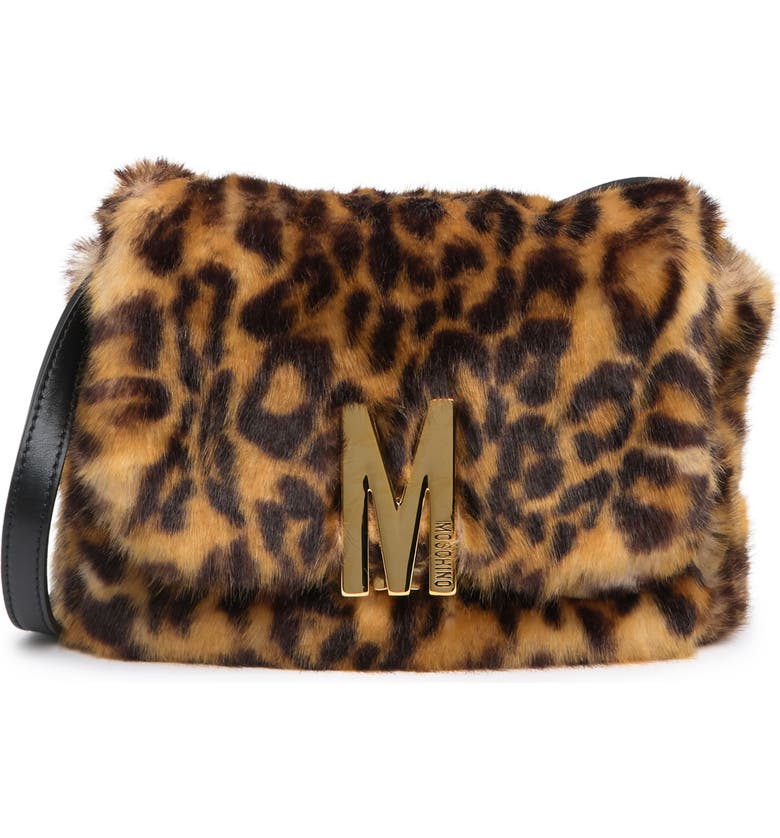 Moschino Leopard Print Faux Fur Shoulder Bag | Nordstromrack