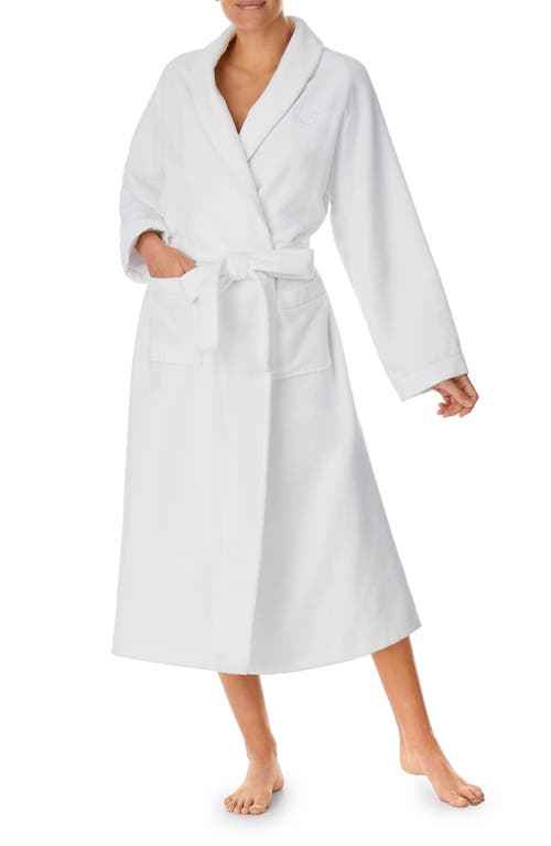 Eileen West Diamond Quilted Robe in White