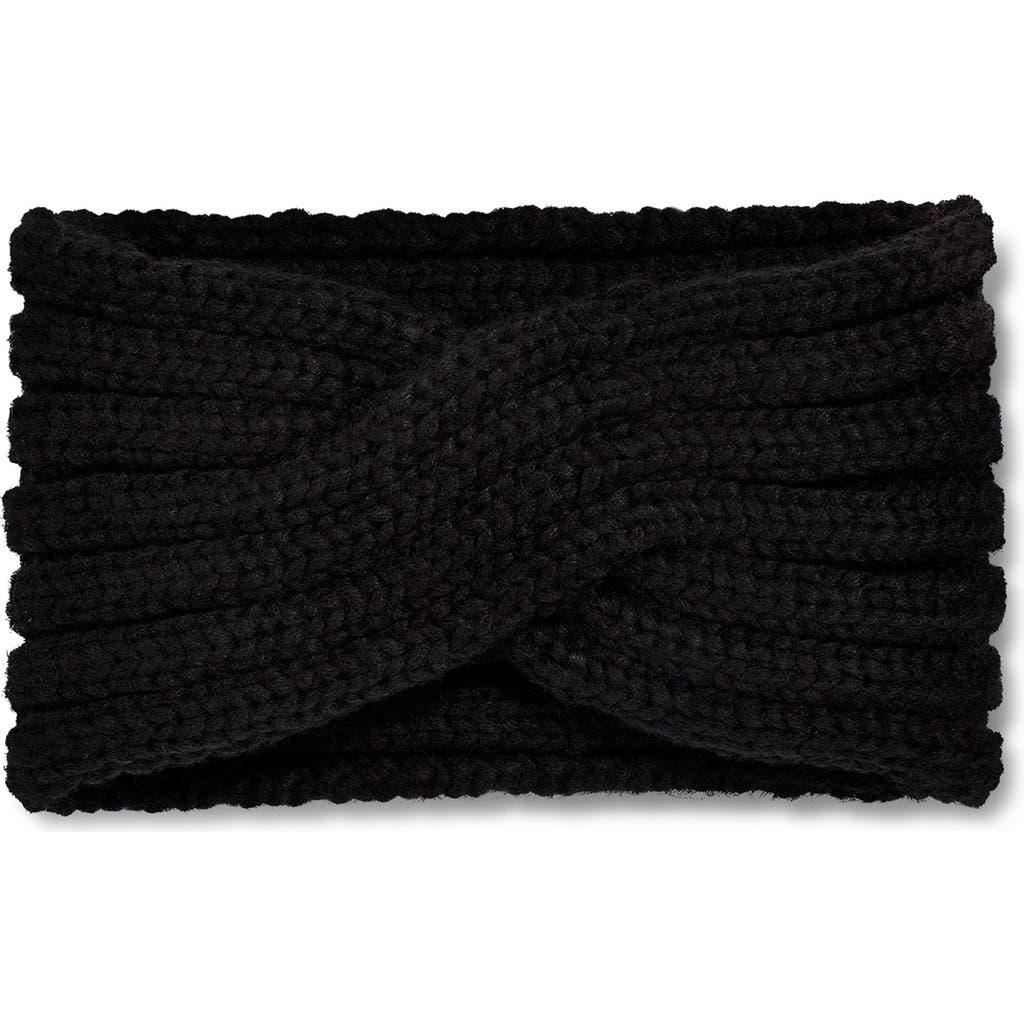 Ugg Twist Cable Knit Head Wrap In Black