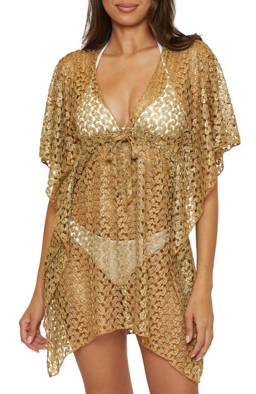 BECCA BECCA LUSTRE OPEN KNIT COVER-UP TUNIC
