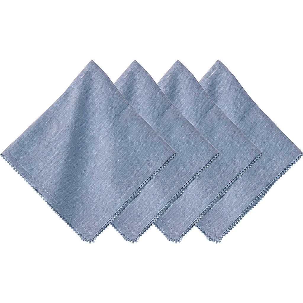 Juliska Berry Trim Blush Napkin, Set Of 4 In Chambray