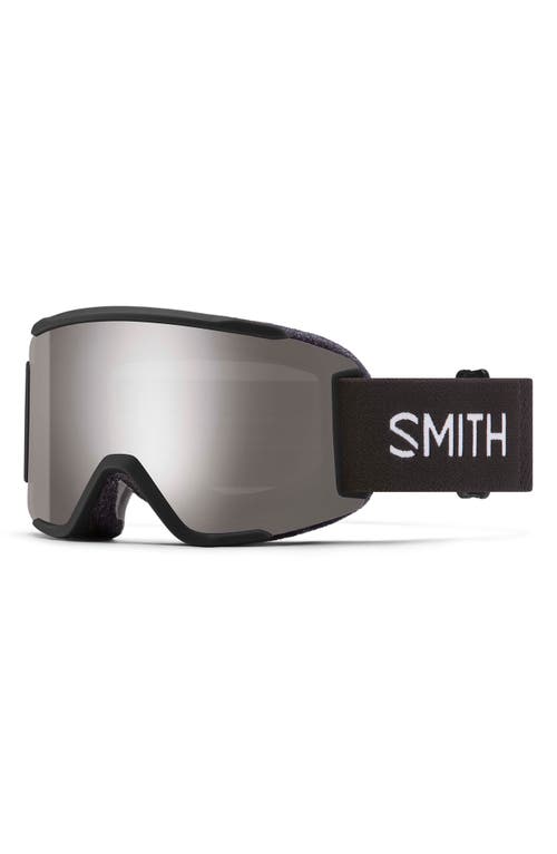 Smith Squad 180mm ChromaPop Snow Goggles in Black /Platinum Mirror at Nordstrom