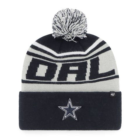 Dallas Cowboys Pom Pom Beanie Skull Cap Hat Embroidered DAL