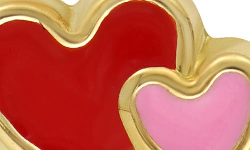 Bony Levy Blg 14k Gold Heart Duo Pendant Necklace In 14k Yellow Gold