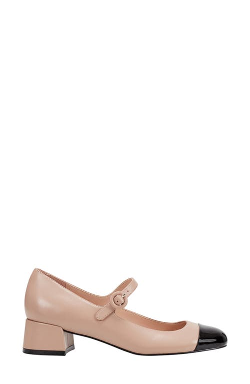 Shop Marc Fisher Ltd Marla Cap Toe Mary Jane Pump In Light Natural