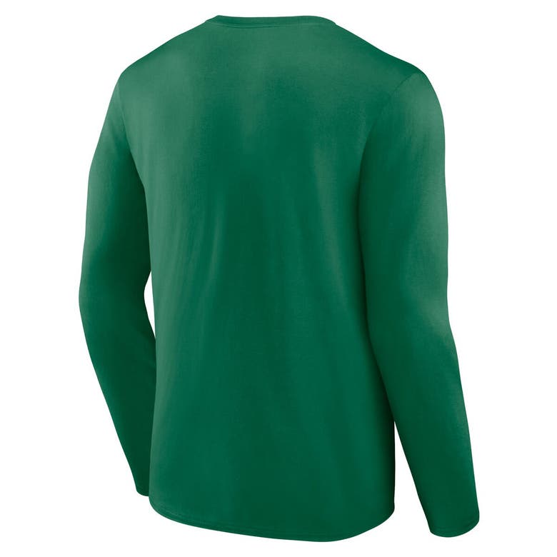 Shop Fanatics Branded Kelly Green Philadelphia Eagles Gridiron Classics Retro Block Long Sleeve T-shirt