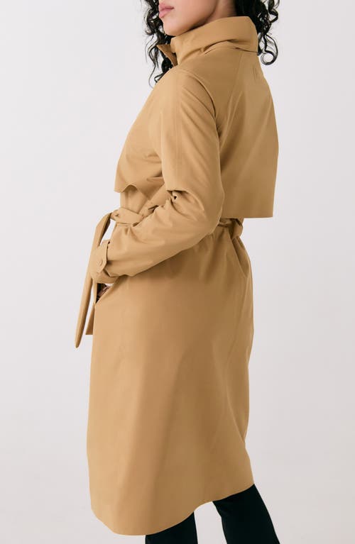 Shop Lole Aliz Waterproof Trench Coat In Carmel