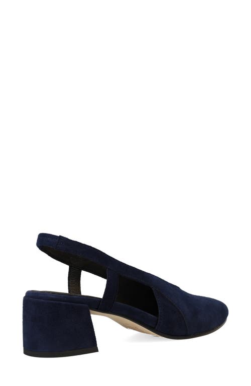 Eileen Fisher Gals Womens Block Heel Suede Slingback Heels In Midnight