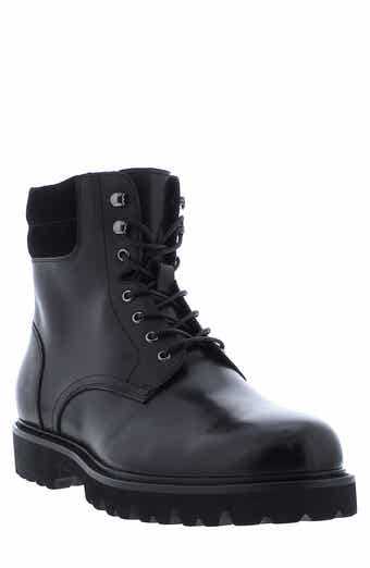 Steve Madden Wesler Nonslip Faux Leather Steel Toe Boot Men