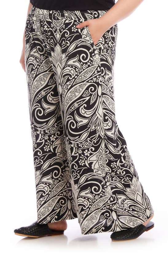 Shop Karen Kane Print Wide Leg Pants