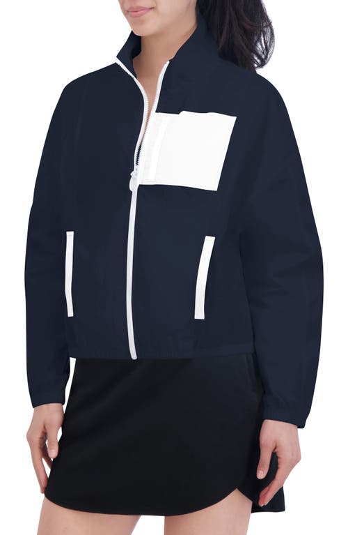 Shop Sage Collective Sage Collective Colorblock Rainmaker Woven Jacket In Myth