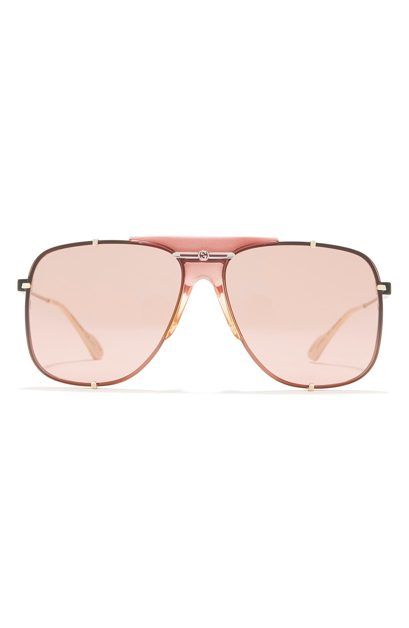 gucci 63mm aviator sunglasses