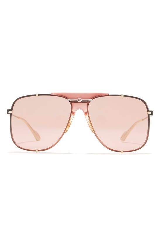 Gucci 63mm aviator sunglasses online