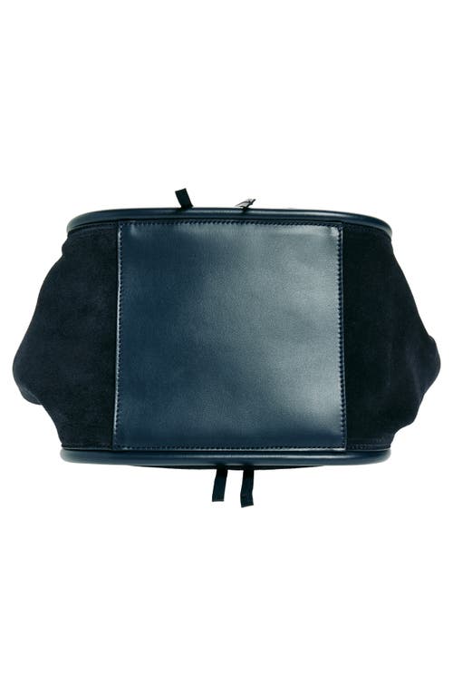 Proenza Schouler Large Ruched Tote Bag In Deep Navy