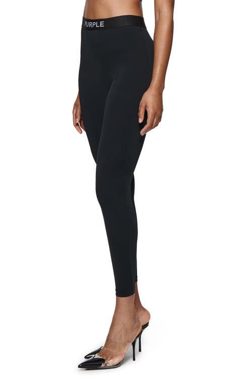 Shop Purple Brand Crop Leggings In Black