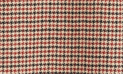 Moncler Houndstooth Wool Mini Dress In Beige
